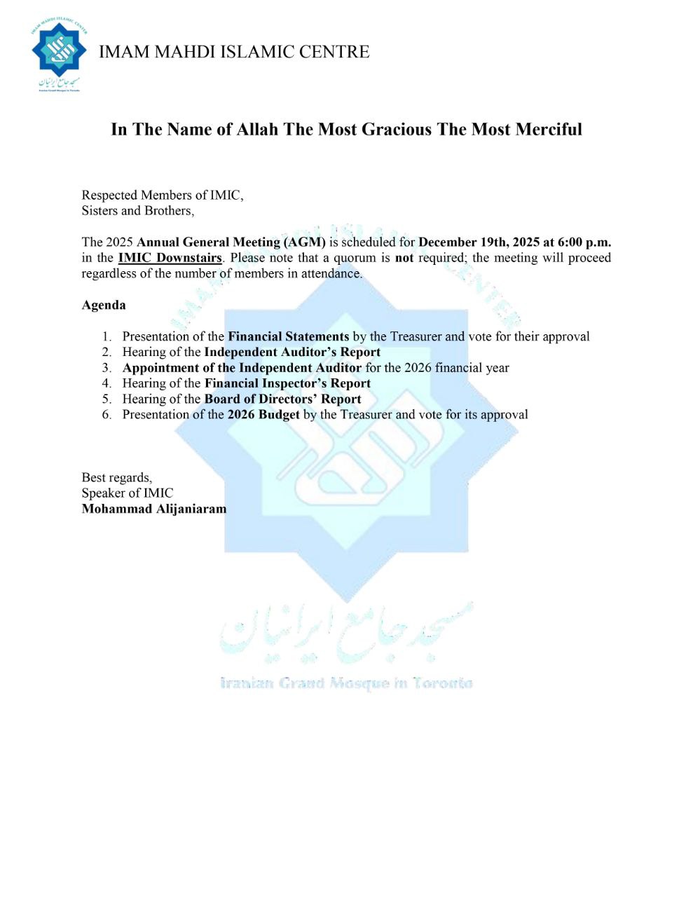 Annual General Meeting 2025 — English